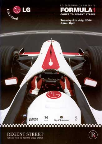 Magazine cover of Formula One parade